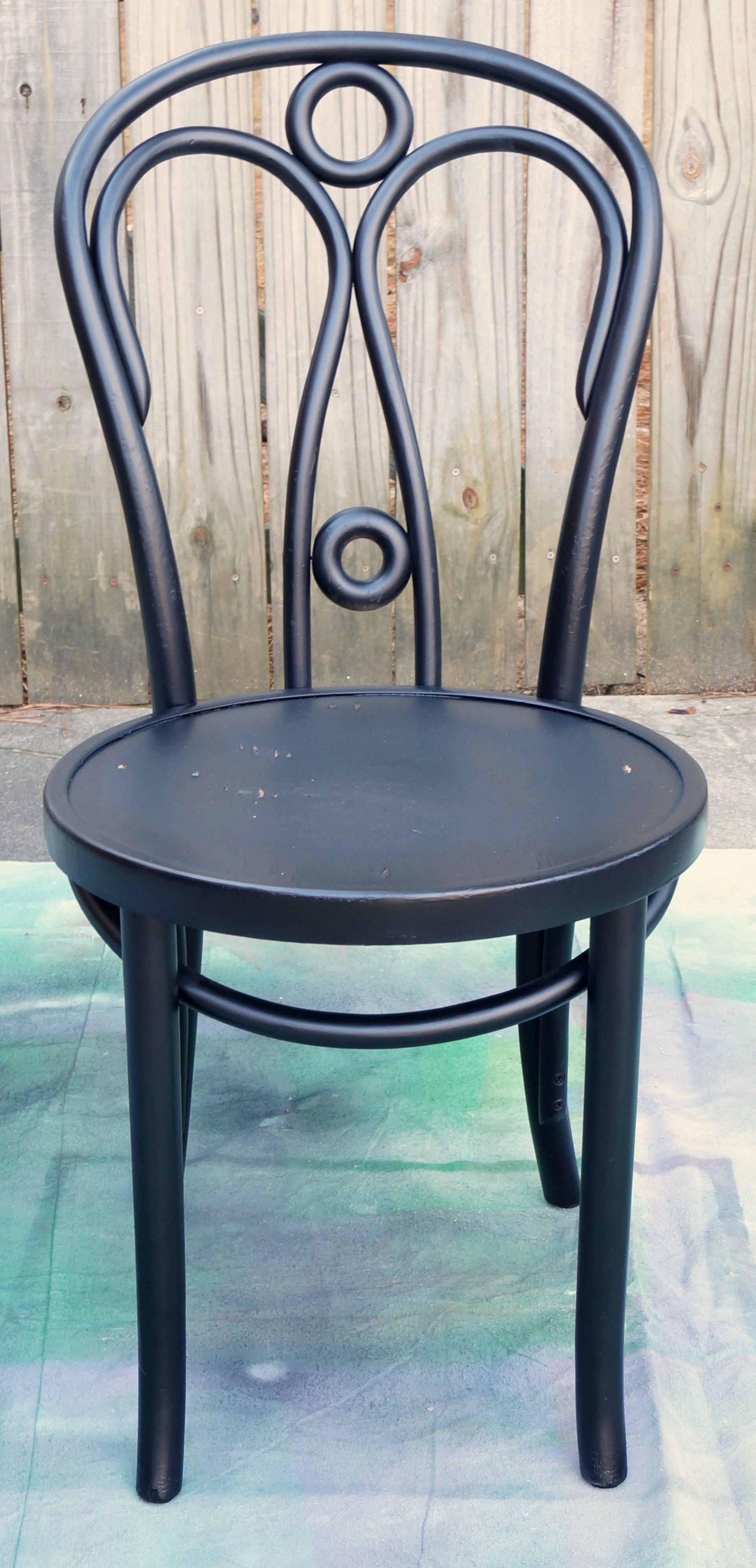 Painted shop bentwood chairs