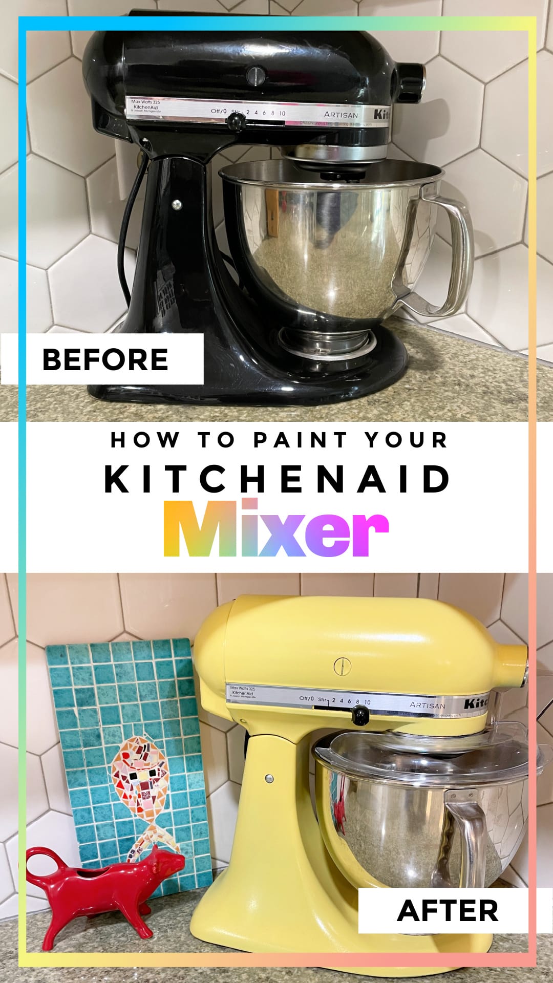 How to Repaint Your KitchenAid Mixer - Sunshine and Munchkins