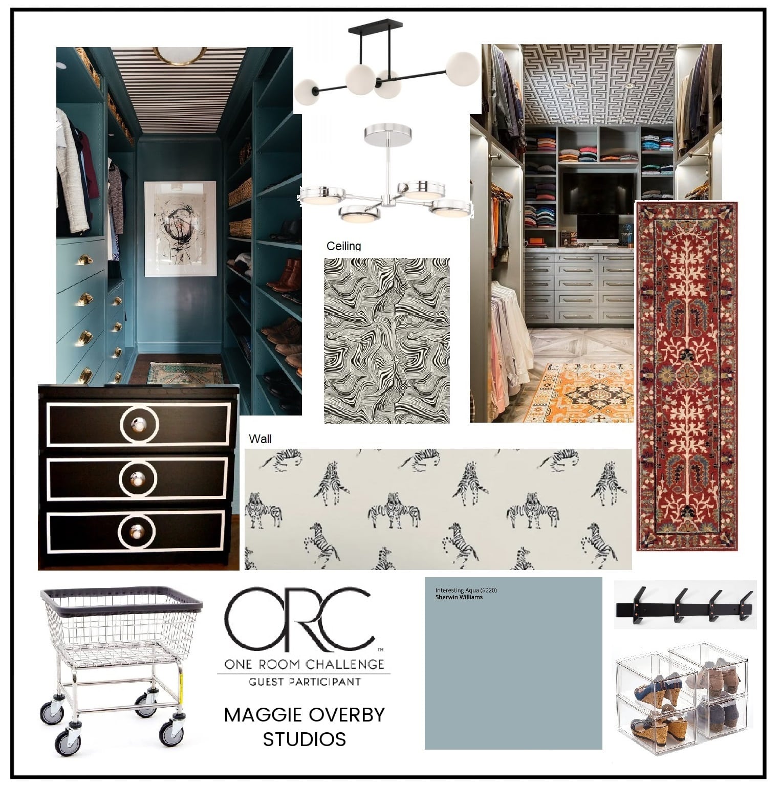 Craft Room Closet Organization - Maggie Overby Studios